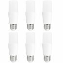 6 x LED Leuchtmittel Röhre Stick T37 8W ~ 60W E27 matt 750lm warmweiß 2700K