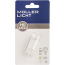 Müller-Licht LED Stiftsockel Leuchtmittel 3W = 21W G9 klar 200lm Ra>90 warmweiß 2700K 270°