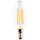 Müller-Licht LED Filament Retro Leuchtmittel Kerze 4W = 40W E14 klar 470lm warmweiß 2700K 3-Stufen per Lichtschalter DIMMBAR