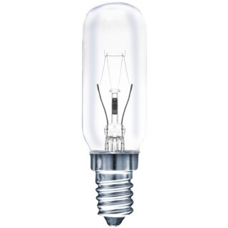 Müller-Licht Glühbirne Dunstabzugshauben-Lampe Röhre T25 40W E14 klar Glühlampe warmweiß 2700K Größe 4 dimmbar