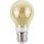 LightMe LED Spiral Filament Leuchtmittel Birnenform A60 2,3W E27 Gold 125lm Deco Vintage extra warmweiß 2000K
