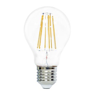LightMe LED Filament Leuchtmittel Birnenform A60 8,5W = 75W E27 klar 1055lm warmweiß 2700K DIMMBAR