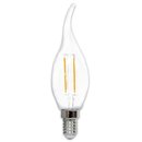LightMe LED Filament Windstoß Kerze 2W = 25W E14...