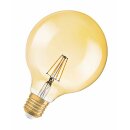 Osram LED Filament Globe G125 Vintage 1906 6,5W = 51W E27 Gold extra warmweiß 2400K DIMMBAR