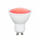 2 x Globo LED Leuchtmittel Reflektor 4W GU10 RGBW bunt & warmweiß 3000K mit Fernbedienung