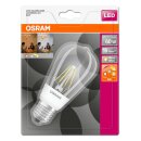 Osram LED Filament Edison Leuchtmittel LEDISON 7W = 60W E27 klar 806lm Glow Dim 2200K - 2700K warmweiß DIMMBAR