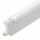 StarLicht Ultra Slim Unterbauleuchte Weiß 43cm 1 x 12W T4 Röhre 3400K verlängerbar mit Schalter