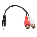 Conexion Cinch Audio Y-Adapter Splitter 15cm 1x...