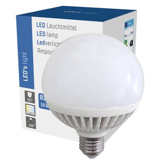 LED Globe G95 10W = 60W 820 Lumen matt E27 warmweiß 3000K 150°