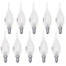 10 x Klein Glühbirne Kerze Windstoß 25W E14...