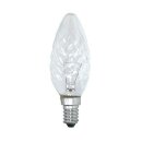 10 x Klein Glühbirne Kerze gedreht 40W E14 KLAR Glühbirnen Glühlampen Glühlampe 40 Watt