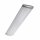 OBI Wand- & Deckenleuchte Büroleuchte Oval 126cm silber 2 x 36W 6600lm T8 Leuchtstoffröhre neutralweiß 4000K