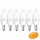 6 x Osram LED Leuchtmittel Kerzenform 5,5W = 40W E14 matt Duo Click Dim DIMMBAR per Lichtschalter
