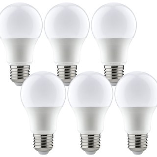 6 x Paulmann LED Premium Leuchtmittel Birnenform AGL 6W = 40W E27 matt warmweiß 2700K DIMMBAR