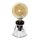 Osram LED Vintage Edition 1906 Glas Tischleuchte schwarz mit Filament Globe G125 4W E27 Gold Leuchtmittel extra warmweiß