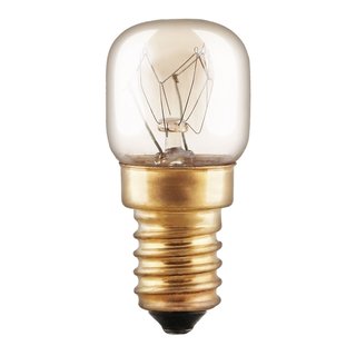 Backofenlampe Glühbirne 25W E14 klar Glühlampe 25 Watt T22 Röhre 300° Doppelwendel