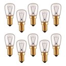 10 x Backofenlampe Glühbirne 40W E14 klar...