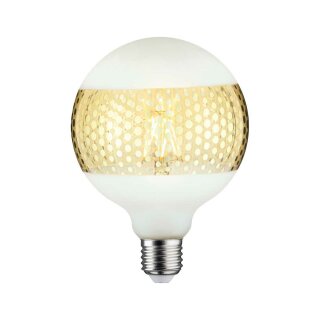 Paulmann LED Leuchtmittel Globe G125 Ringspiegel Gold 4,5W = 37W E27 420lm warmweiß 2700K dimmbar