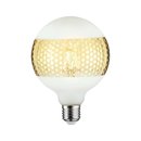 Paulmann LED Leuchtmittel Globe G125 Ringspiegel Gold 4,5W = 37W E27 420lm warmweiß 2700K dimmbar