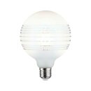 Paulmann LED Globe G125 Ringspiegel Weiß matt liniert 4,5W = 40W E27 470lm warmweiß 2700K dimmbar