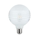 Paulmann LED Globe G125 Ringspiegel Weiß matt liniert 4,5W = 40W E27 470lm warmweiß 2700K dimmbar