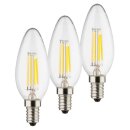 3 x Müller-Licht LED Filament Leuchtmittel Kerze 3W...