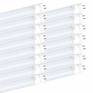 15 x LED VDE T8 PC Röhre 120cm 22W G13 2310lm 230V KVG/VVG Kaltweiß 6500K Tageslicht 180° drehbare Endkappe