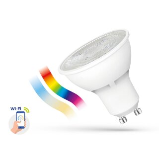 Spectrum Smart LED Reflektor 4,5W GU10 RGBW bunt & warm Google Assistant & Alexa Tuya Wi-Fi