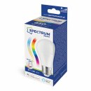 Spectrum Smart LED Birnenform 9W = 62W E27 matt RGBW + CCT 2700K - 6500K Tuya Wi-Fi