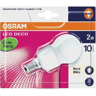 Osram LED Tropfen Star Deco Classic P 2W = 10W E14 matt 50lm warmweiß 3000K