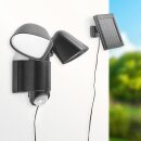 Müller-Licht LED Außenstrahler Solar-Spot schwenkbar Schwarz IP44 6W 400lm Tageslichtweiß 6500K mit Sensor