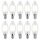 10 x Paulmann LED Filament Kerze 2,5W = 25W E14 matt Satin warmweiß 2700K