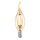 Eglo LED Filament Leuchtmittel Vintage Windstoßkerze 4W = 22W E14 Gold 220lm extra warmweiß 2200K