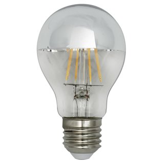 Light Me LED Filament Leuchtmittel Birne A60 Kopfspiegel Silber 4W = 35W E27 400lm warmweiß 2700K
