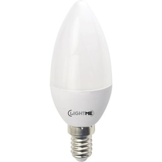 LightMe LED Leuchtmittel Kerzenform 6W = 40W E14 matt 470lm warmweiß 2700K 3-Stufig per Lichtschalter dimmbar