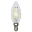 LightMe LED Filament Leuchtmittel Kerzenform 2W = 25W E14...