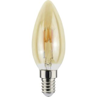 LightMe LED Spiral Filament Kerze 2,3W = 14W E14 gold 125lm Vintage extra warmweiß 2000K 320°
