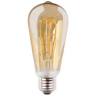 Müller-Licht Retro LED Filament Leuchtmittel ST64 4W = 25W E27 gold 250lm super-warmweiß 2000K