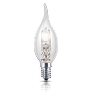 Philips Eco Halogen Leuchtmittel Windstoß Kerze 28W = 35W E14 klar warmweiß 2800K dimmbar