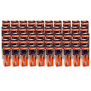 50 x Osram Glühbirne Kühlschrank 15W E14 klar Röhre Special T16/54 CL