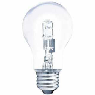 Müller-Licht Halogen Leuchtmittel Birnenform 30W = 37W E27 klar 405lm warmweiß 2900K dimmbar