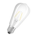 6 x Osram LED Filament Edison ST64 Leuchtmittel 2W = 25W E27 klar warmweiß 2700K