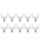 10 x Globe Glühbirne 25W E27 OPAL G120 125mm Globelampe 25 Watt Glühlampe Glühbirnen Glühlampen