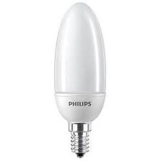 Philips Energiesparlampe Kerze 8W = 35W E14 matt 370lm warmweiß Softone