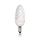 Philips Energiesparlampe Softone Kerzenform gedreht 8W =...