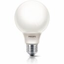 Philips Energiesparlampe Softone Globeform G80 12W = 51W E27 opal 610lm warmweiß