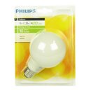 Philips Energiesparlampe Softone Globe G80 12W = 51W E27 opal 610lm warmweiß 