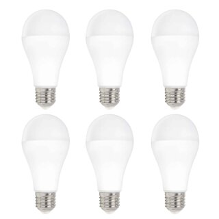 6 x Spectrum LED Leuchtmittel Birnenform 18W = 120W E27 matt 1800lm warmweiß 3000K 160°