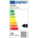 6 x Spectrum LED Leuchtmittel Birnenform 18W = 120W E27 matt 1800lm Tageslichtweiß 6500K 160°