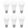 6 x Spectrum LED Leuchtmittel Birnenform 18W = 120W E27 matt 1800lm Tageslichtweiß 6000K 220°